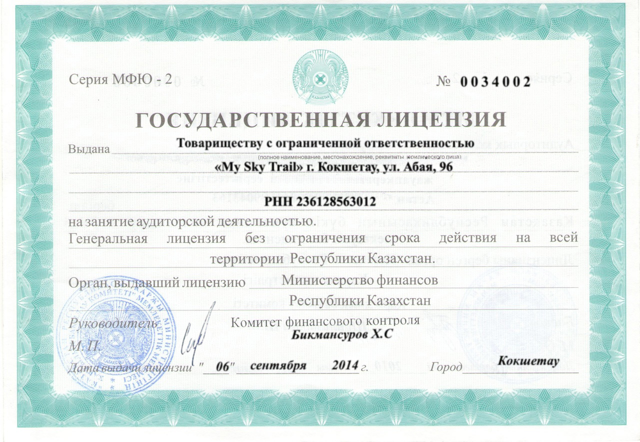 Лицензия 1